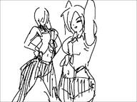 artist:sketchy_anon breasts human king_of_fighters navel necktie vanessa video_game // 800x600 // 11KB