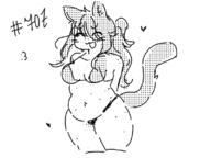 artist:bunniey bikini catgirl chubby // 800x600 // 44KB