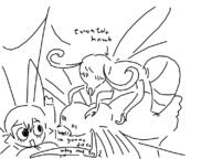 2x artist:2x fairy femx hornet implied_sex puke rape spider spider_web tarantula_hawk // 800x600 // 82KB