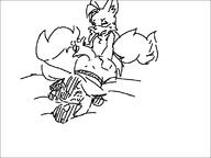 artist:mienvian lucario pokemon tails // 800x600 // 7.5KB