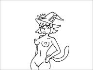 breasts cat_witch_princess catgirl navel nipples nude pussy tail witch // 800x600 // 5.5KB