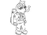 alien artist:vorat astronaut cat spacesuit // 798x598 // 60KB