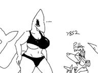 artist:seets genderswap nipple_outline seets sharko swimsuit underboob wink // 800x600 // 42KB