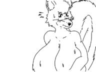 artist:dabs blush dog furry glashes miso nude shiba_inu sweat // 800x600 // 42KB