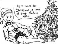 anon artist:foodman christmas_tree gift muscle // 800x600 // 135KB