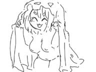 artist:sis bedsheet_ghost chubby lifting_sheet nude sis tits tongue // 800x600 // 64KB