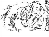 artist:jox caveman fag_arrow heavy jox mammoth sloth // 800x600 // 14KB