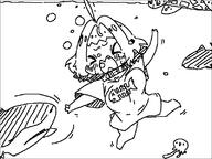 artist:meru idolmaster jellyfish shark turtle yumemi_riamu // 800x600 // 13KB