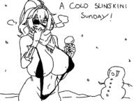 bikini cleo eyepatch ice_cream scarf slingshot_bikini snow snowman undead uoh // 798x598 // 55KB