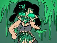 artist:sivu blood body_horror character:shoe color gore open_mouth plush radioactive radioactive_teddy_bear_zombies slime teeth video_game zombie // 800x600 // 400KB