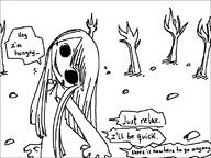 artist:meru character:nina_ichihara eldritch_horror_nina forest // 800x600 // 12KB