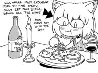 artist:reshig catgirl neco_arc steak tsukihime wine // 800x600 // 75KB