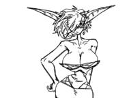 artist:grim breasts cleavage elf // 800x600 // 57KB