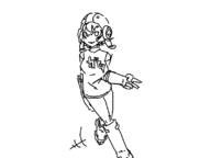 artist:awkwardmark character:gum gum jet_set_radio peace_sign // 798x598 // 42KB