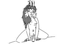 artist:orc_guy dildo goat nipple_piercing nude piercing pubes saffron tits // 800x600 // 50KB