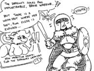 armor artist:reshig cape dragon fairy helmet knight shield sword // 798x598 // 116KB
