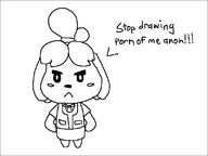 animal_crossing anthro dog dog_girl furry isabelle skirt unknown_artist video_game // 800x600 // 5.7KB