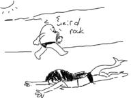artist:reddof character:jeff drinking gertrude shark sun swim_briefs // 798x598 // 62KB