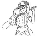 android_18 artist:may_anon baseball baseball_bat dbz large_breasts // 800x600 // 74KB