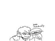 artist:dabs dabs glasses hug nerd peddun // 798x598 // 42KB