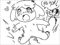 <3 <3_eyes animal_crossing cum cum_inside dog dog_girl flat_chest furry human_on_anthro isabelle nipples nude pawpads paws penis pussy semen sex speech_bubble unknown_artist video_game // 800x600 // 12KB