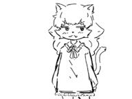 artist:snakey cat_ears catgirl flat_chest furry schoolgirl_uniform skirt // 800x600 // 43KB