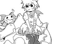 artist:meltroid dress mel pokemon rhyhorn ribbon tights wooper // 800x600 // 82KB