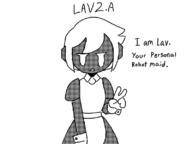artist:Neku character:lav2.a maid maid_uniform robot // 800x600 // 42KB