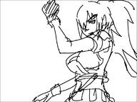 artist:sketchy_anon belt breasts gloves human king_of_fighters leona navel ponytail video_game // 800x600 // 11KB