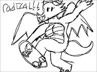 artist:boyardee dragon rollerskates text wings // 800x600 // 13KB