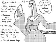 artist:dabs bird character_reference furry gwynevere nun secretary_bird tall_girl // 800x600 // 80KB