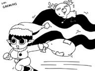 2x artist:sivu christmas puke reindeer // 800x600 // 64KB
