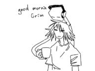 artist:awkwardmark character:grim coffee mark // 800x600 // 49KB