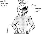 artist:thewurmer character:wurm dagoth_ur elder_scrolls mask nipples smug text // 800x600 // 62KB