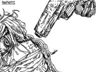 artist:vorat crying drool execution gun messy_hair // 800x600 // 164KB