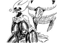 after_sex artist:tali_anon blush cum heart-shaped_pupils hollow_knight hornet tits // 800x600 // 147KB
