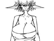 artist:grim elf large_breasts // 800x600 // 72KB