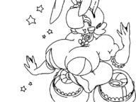 artist:dizzyspellss bunny_ears cleavage large_breasts roxybot // 800x600 // 75KB