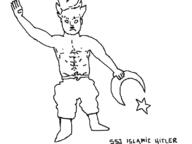 dbz hitler islam_symbol moon muscle shirtless star topless // 798x598 // 23KB