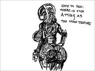 artist:tali_anon breasts butt cloak helmet mass_effect tali'zorah video_game // 800x600 // 12KB