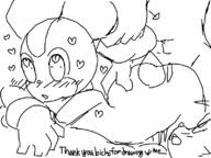 blush cream_the_rabbit heart heart-shaped_pupils sex tails // 798x598 // 82KB