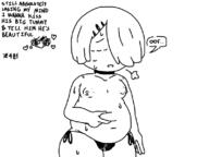 2x artist:sivu bulge chubby femboimp nipple side-tie_panties // 798x598 // 56KB