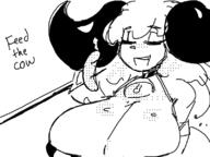 artist:sigma cow_girl cowbell hot_dog large_breasts tauvi weiner // 800x600 // 69KB