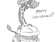 artist:dabs christmas giraffe shae // 800x600 // 47KB