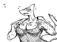 artist:grim blush breasts cleavage genderswap nervous sharko sweat // 800x600 // 110KB