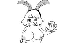 alcohol artist:reno bunny_ears lactation large_breasts may milk navel nipples pokemon video_game // 798x598 // 48KB