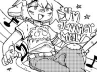 artist:meltroid band-aid belly character:lammy mel midriff musical_note patch um_jammer_lammy // 800x600 // 144KB