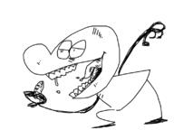 artist:vorat drool finger jox teeth tongue // 798x598 // 74KB