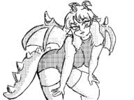 artist:orc_guy Astryn dragon_girl swimsuit // 800x600 // 77KB