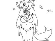 artist:professorpicke bikini catgirl chubby collar // 800x600 // 57KB